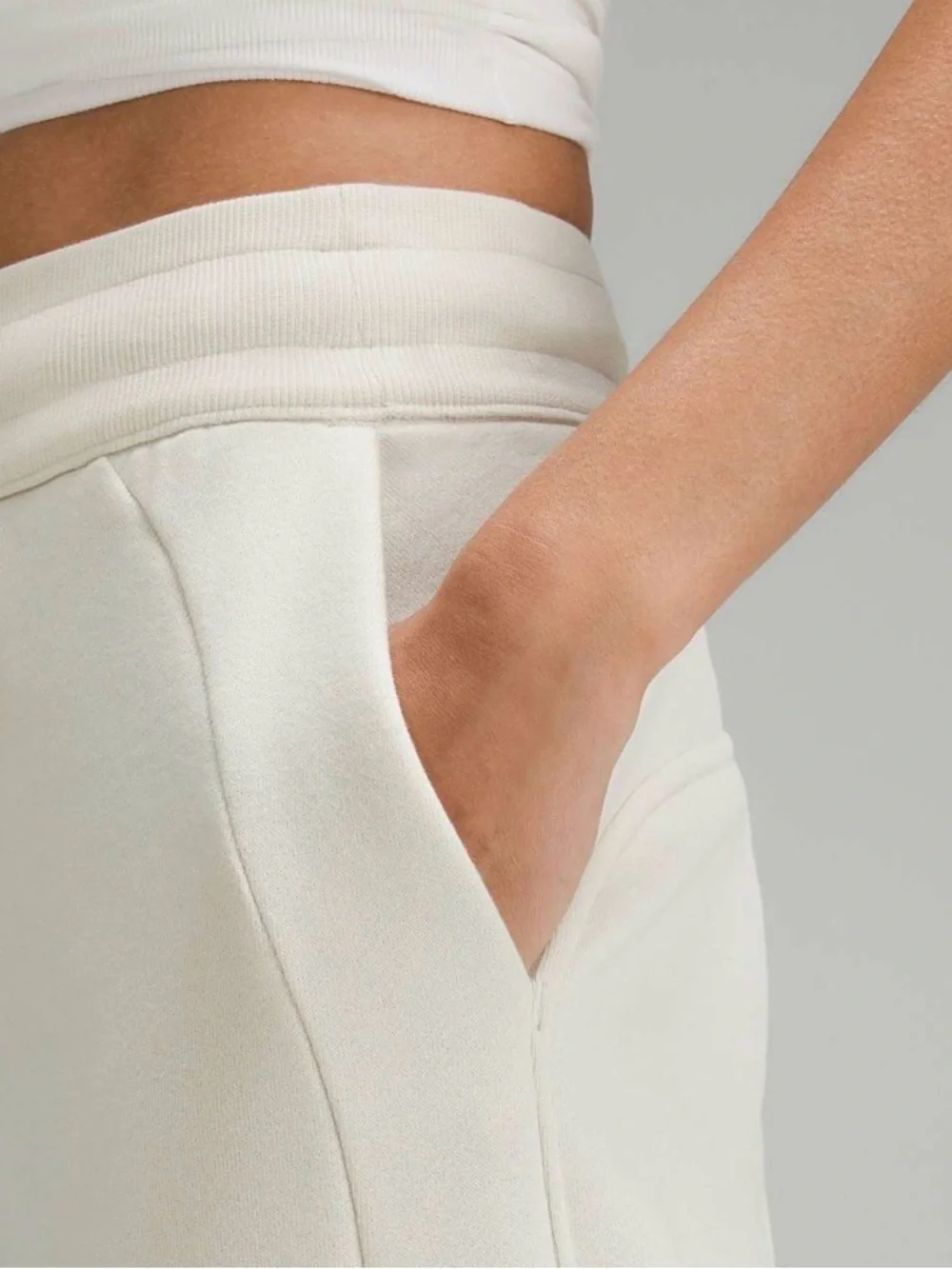 Lululemon Scuba Mid-Rise Wide-Leg Pant *Full Length Bone